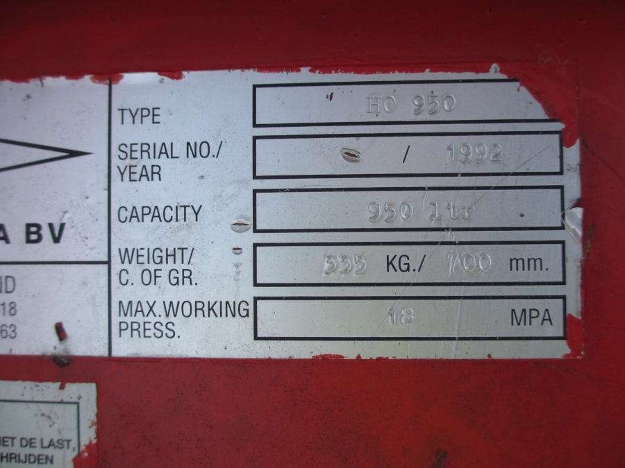 3758 WIFO hydraulic bulk loading bucket for forklift