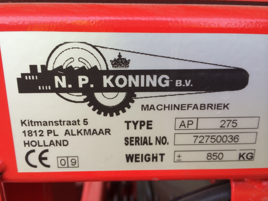 3812 Koningsplanter Kartoffelpflanzmaschine AP275 