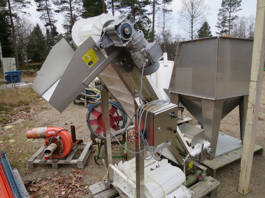 3958 Larkap elevator stainless 1700x350 mm +gooseneck