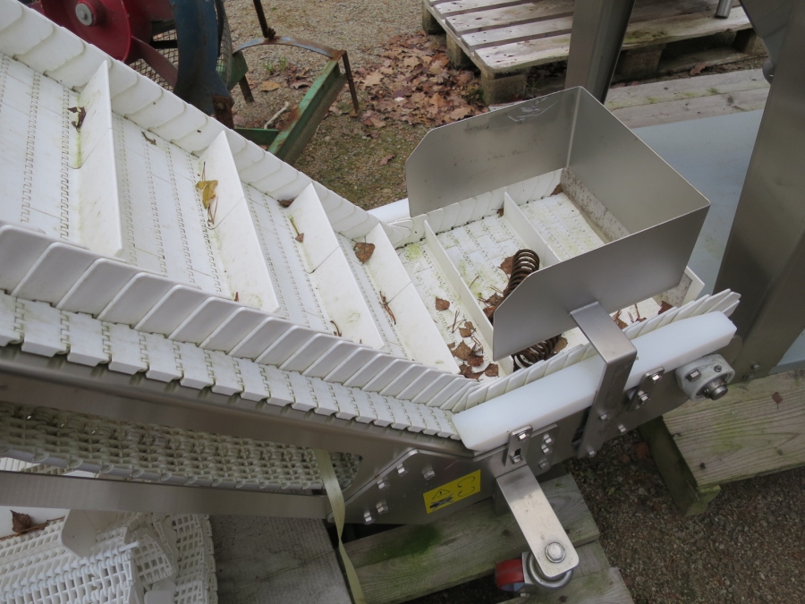 3958 Larkap elevator stainless 1700x350 mm +gooseneck