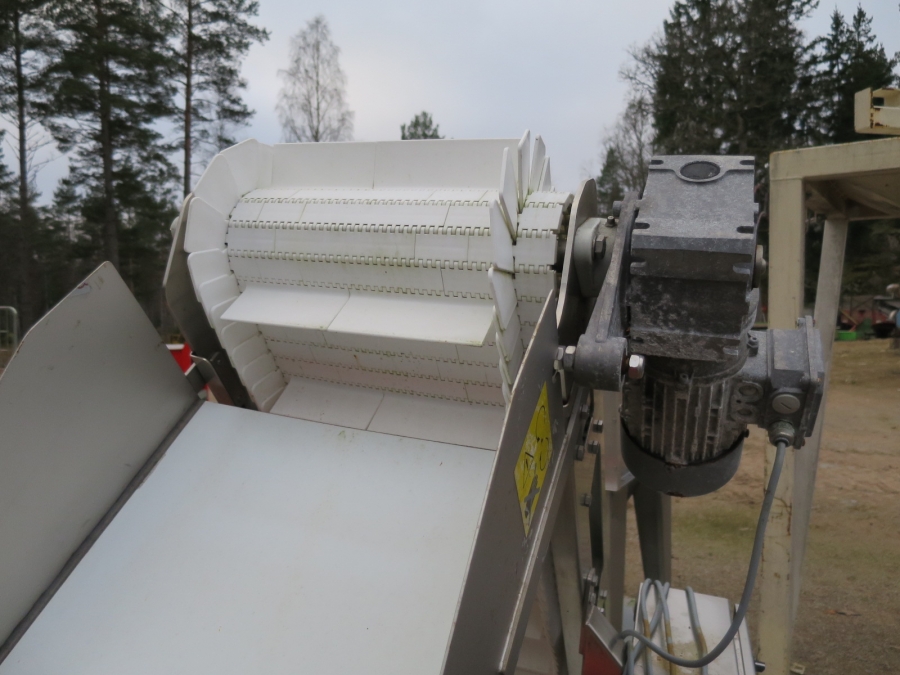 3958 Larkap elevator stainless 1700x350 mm +gooseneck