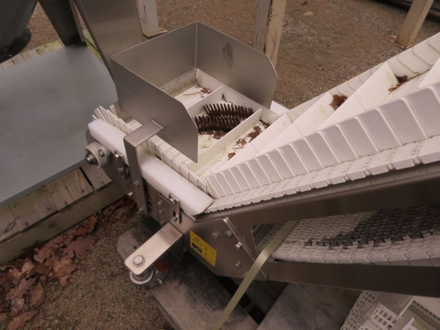 3958 Larkap elevator stainless 1700x350 mm +gooseneck