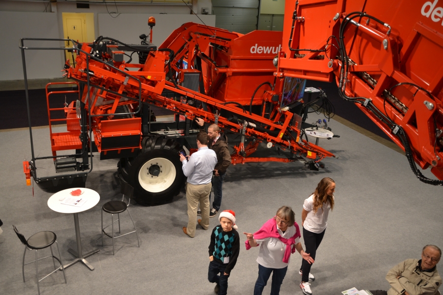 3970 DEWULF GBC carrot harvester with bunker